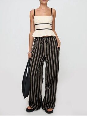 Princes Polly Striped Wide-Leg Pants